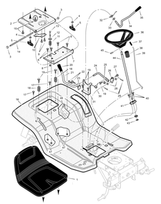 Part Location Diagram of F-020715L Murray Manual And Parts List